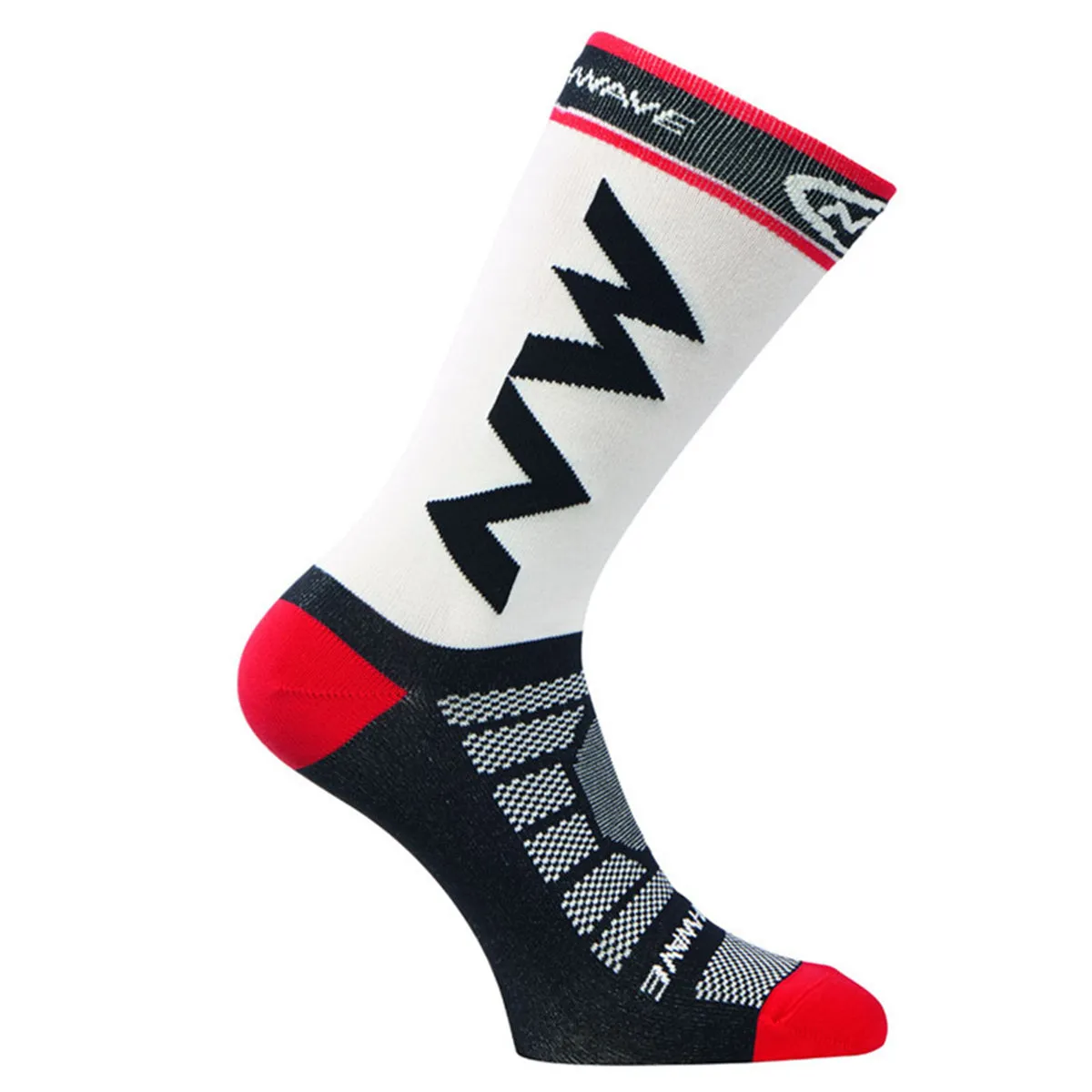 1Pair Sports Anti Slip Cycling Compression Stockings Unisex Breathable Below Knee Compression Socks
