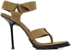 Alexander Wang Tan Julie Lugged Heeled Sandals