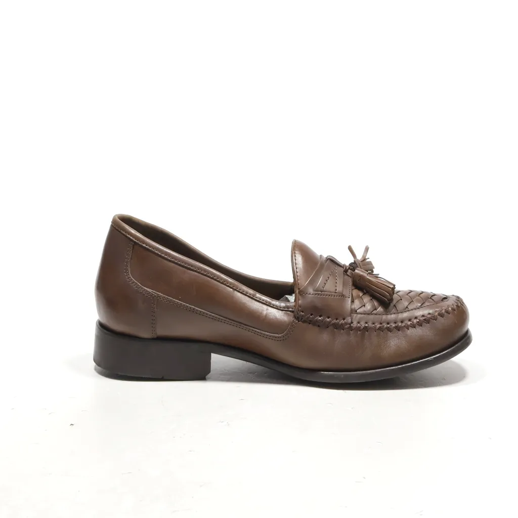 Bass Formal Slip Ons Leather Brown Color For Men
