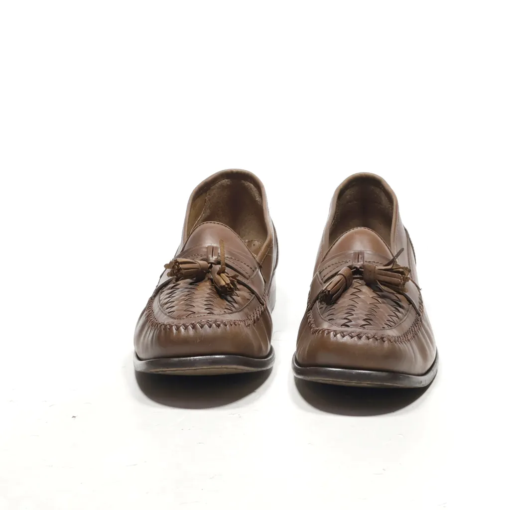 Bass Formal Slip Ons Leather Brown Color For Men