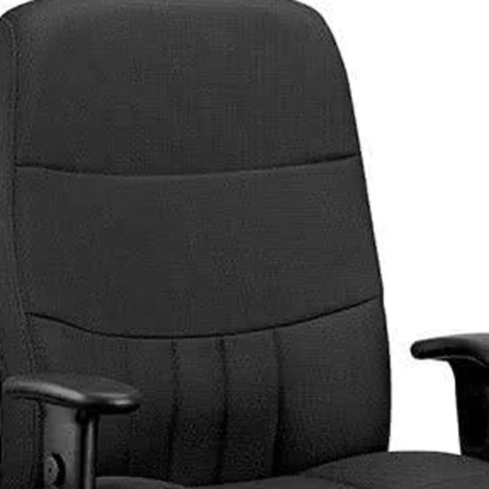Black Fabric Chair By Homeroots - 372345