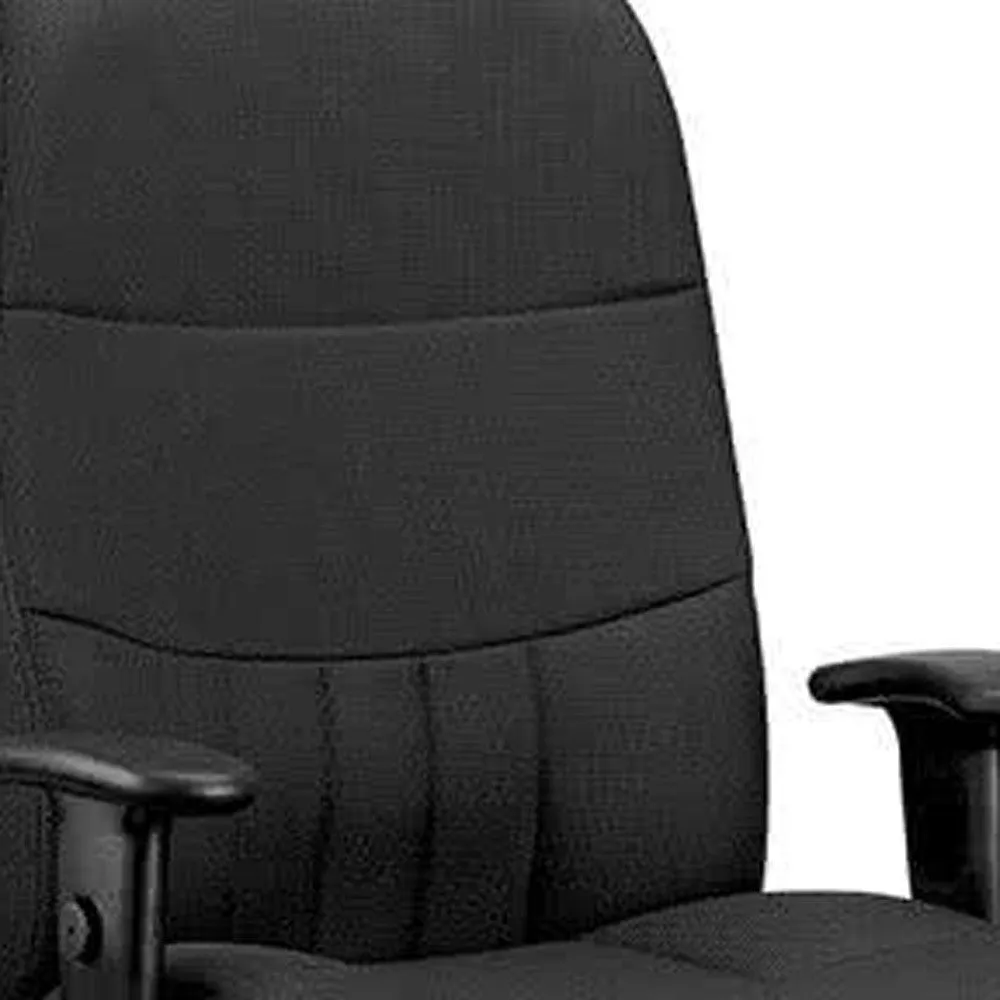 Black Fabric Chair By Homeroots - 372345
