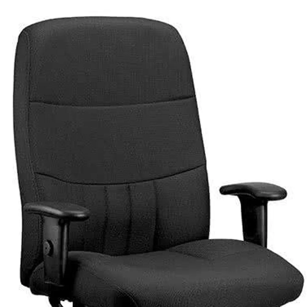 Black Fabric Chair By Homeroots - 372345