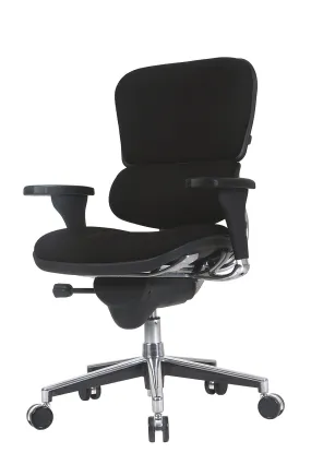 Black Fabric Chair By Homeroots - 372353