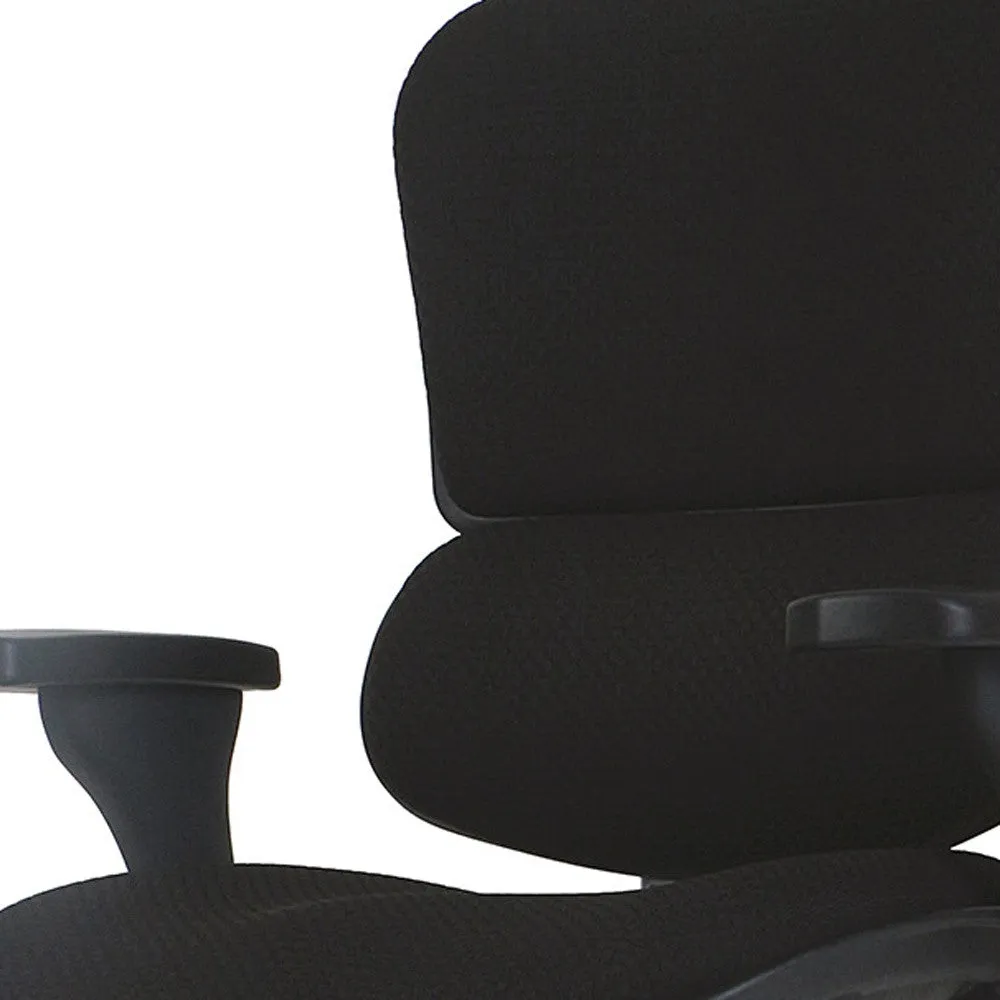Black Fabric Chair By Homeroots - 372353