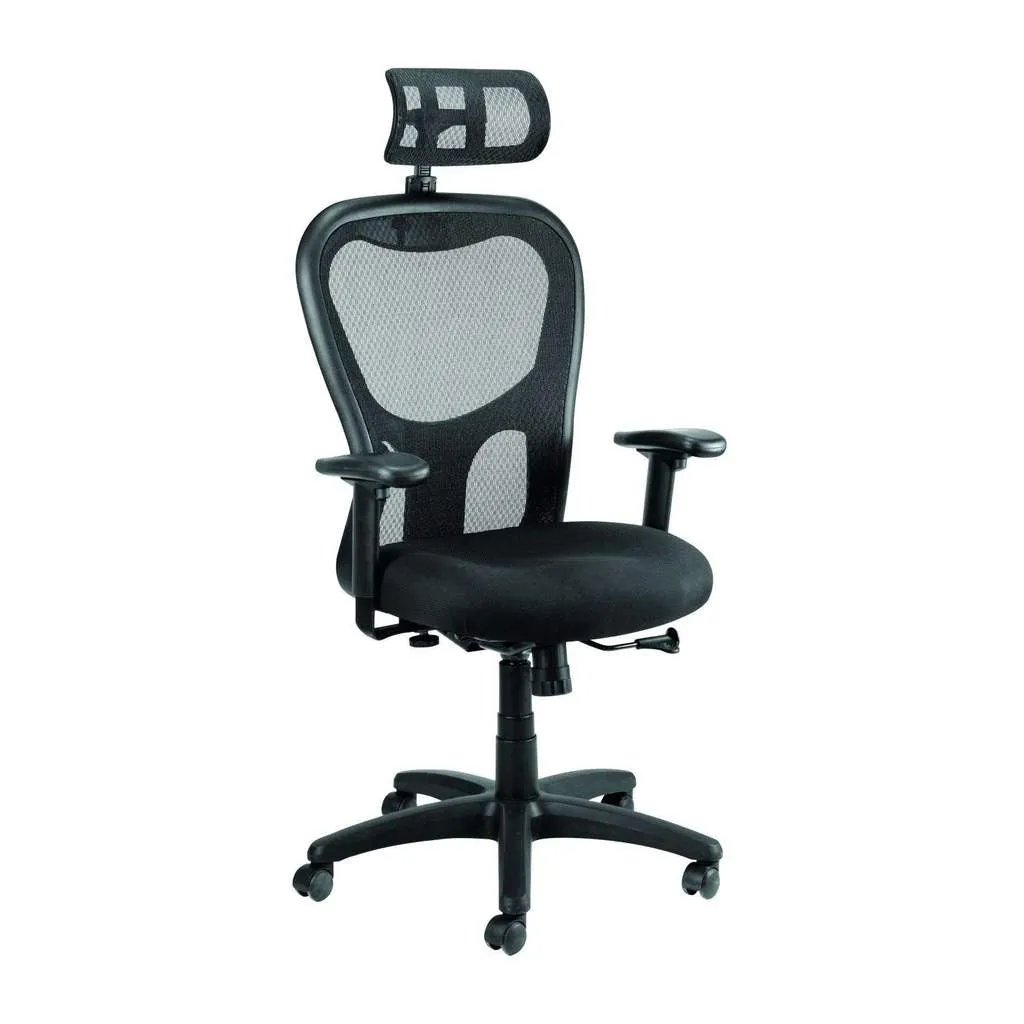 Black Mesh Fabric Rolling Office Desk Chair By Homeroots