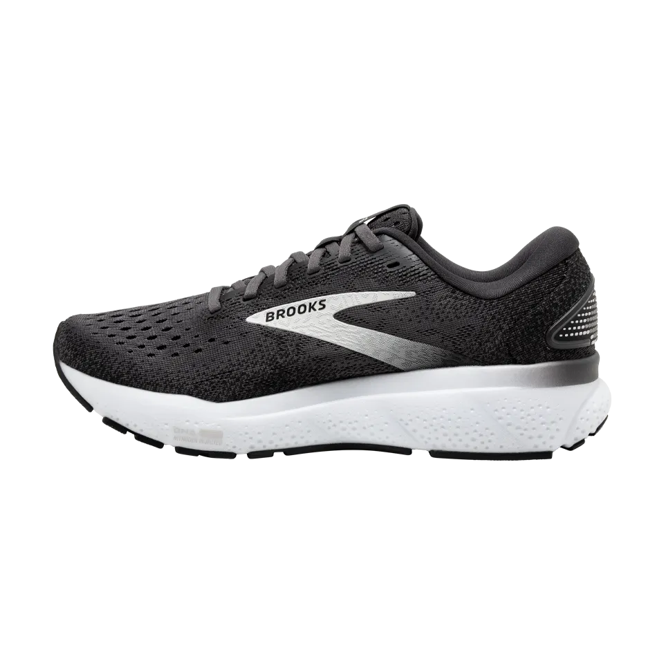 Brooks Men's Ghost 16 D Width Black/Grey/White