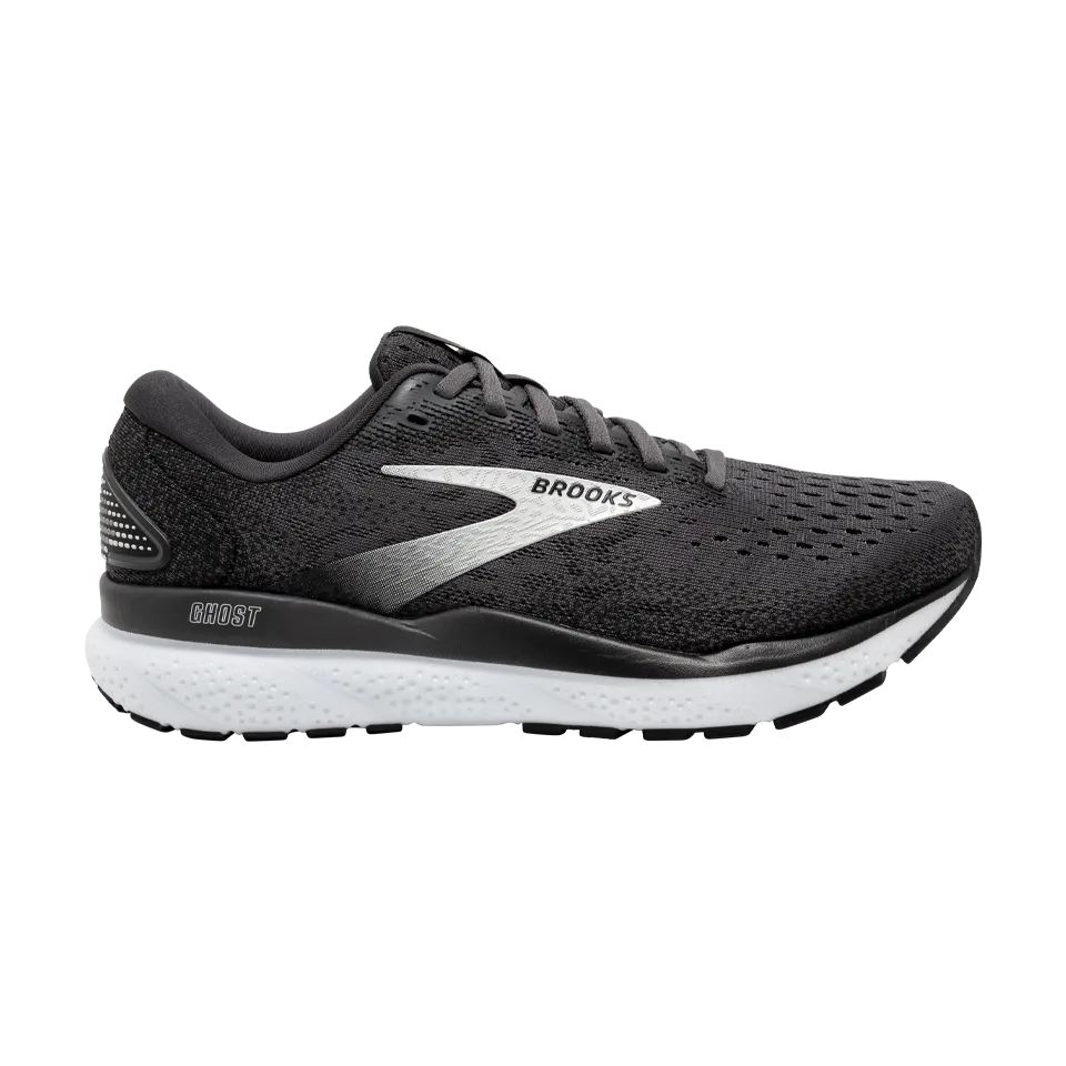 Brooks Men's Ghost 16 D Width Black/Grey/White