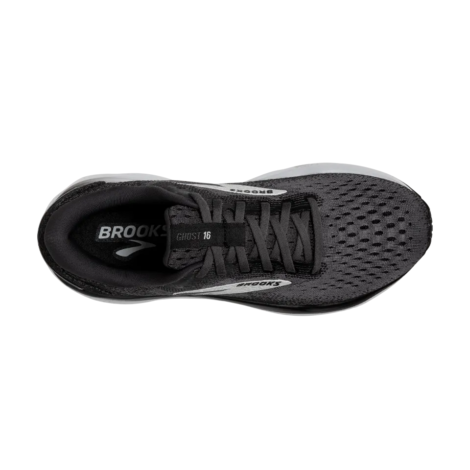 Brooks Men's Ghost 16 D Width Black/Grey/White