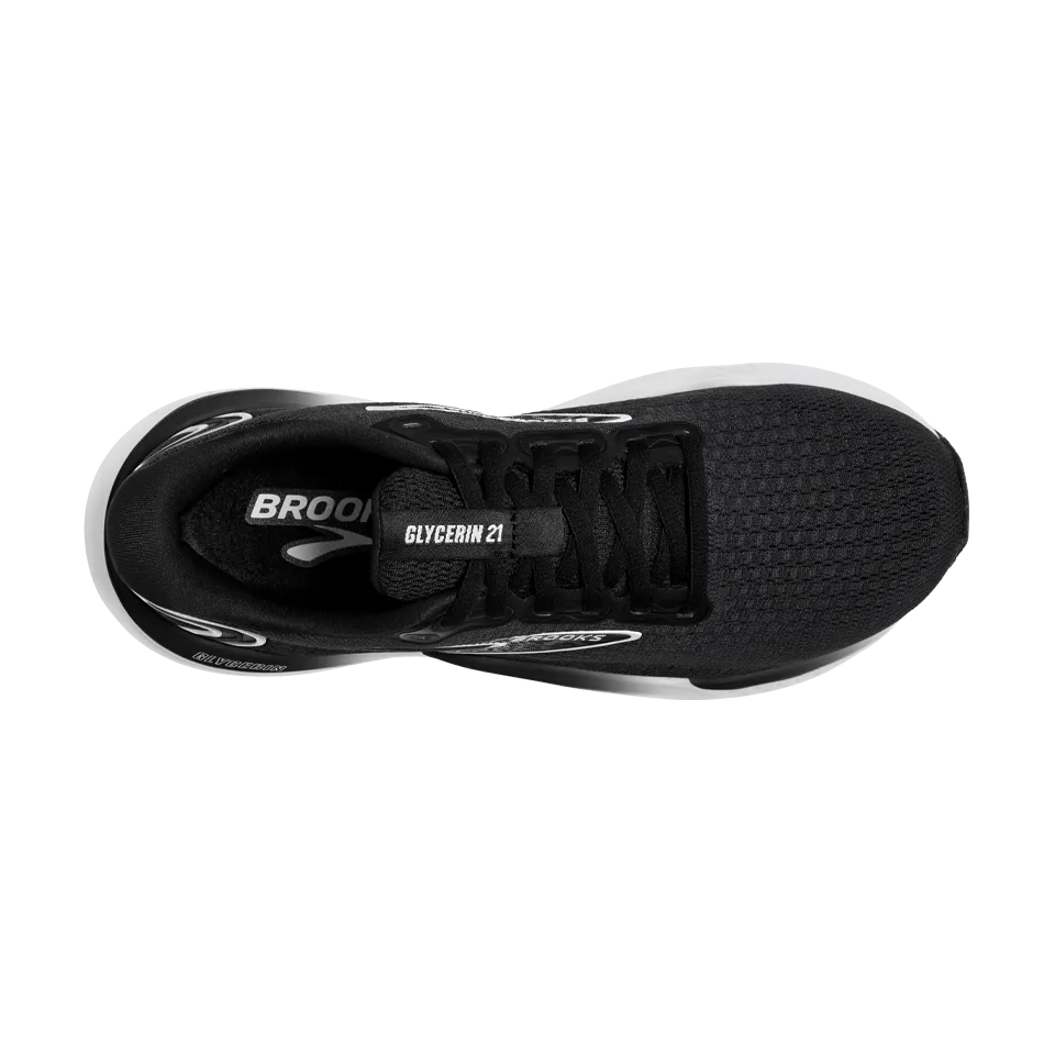 Brooks Men's Glycerin 21 D Width Black/Grey/White