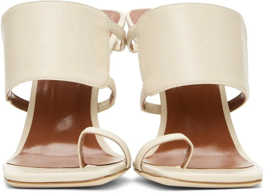 BY FAR Beige Gigi Heeled Sandals
