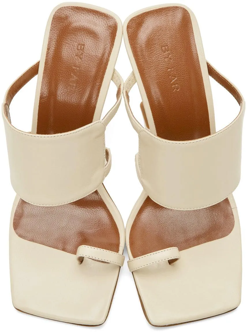 BY FAR Beige Gigi Heeled Sandals