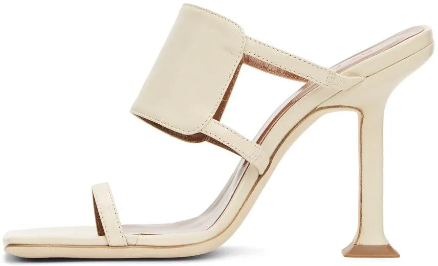 BY FAR Beige Gigi Heeled Sandals