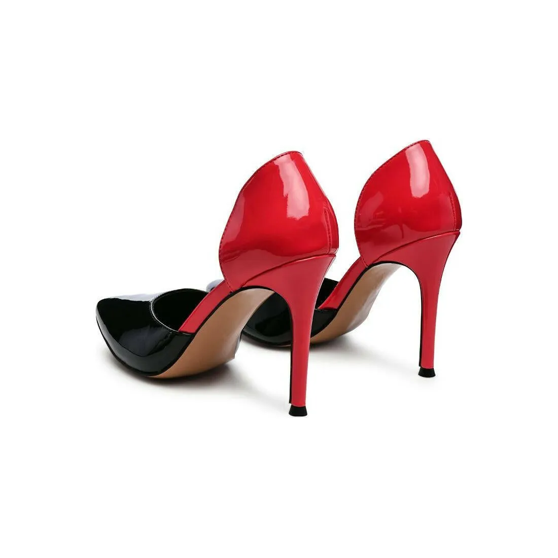 Candy Cane Patent Leather High Heel Stiletto