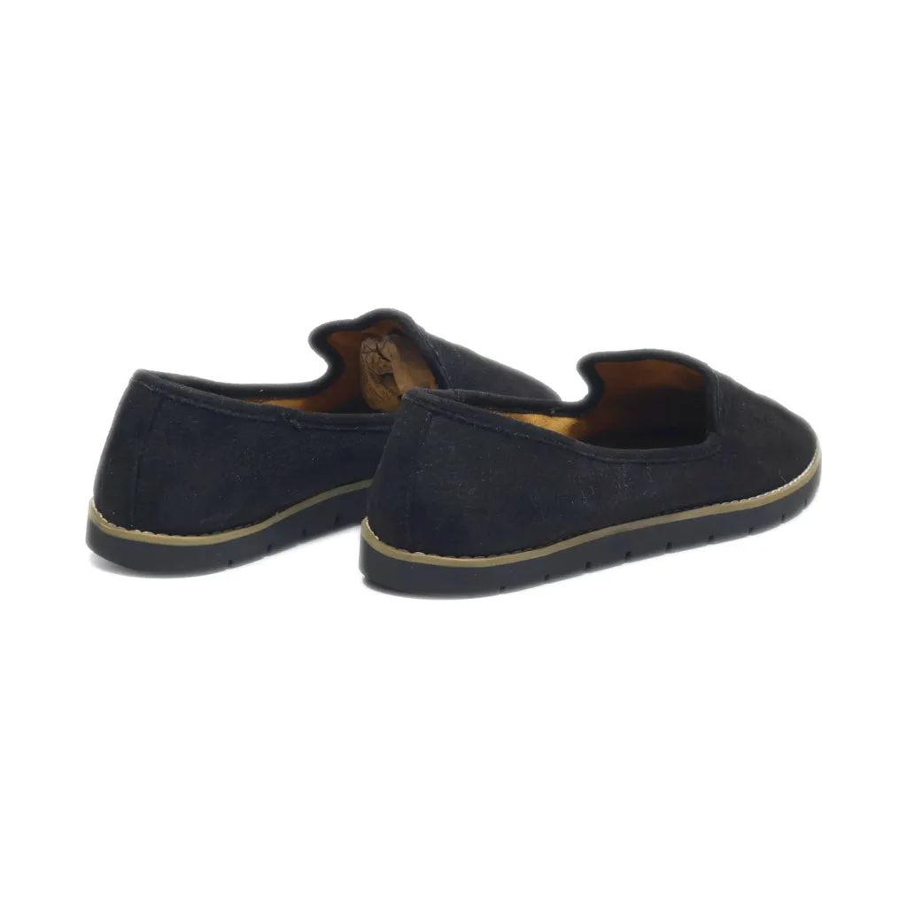 Cliffs By White Mountain Slip Ons Leather Black Colour For Women