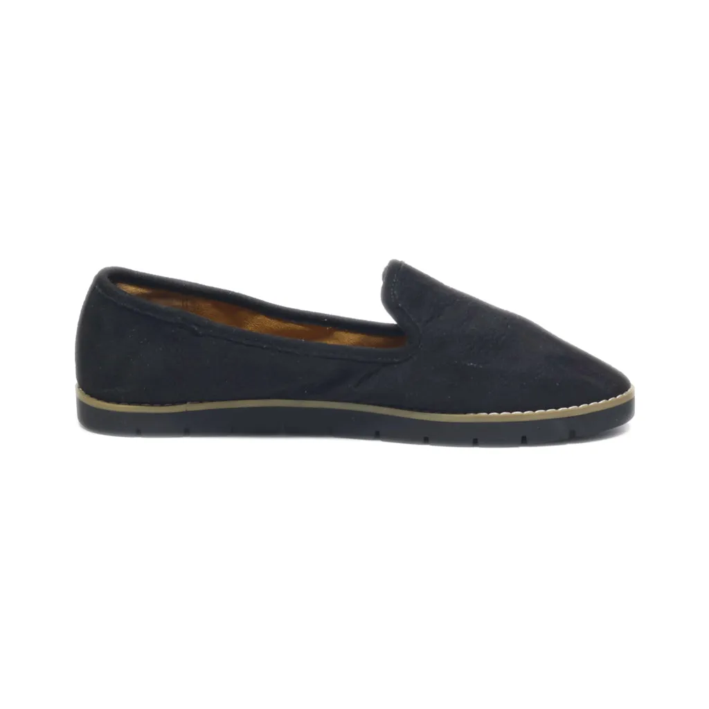 Cliffs By White Mountain Slip Ons Leather Black Colour For Women