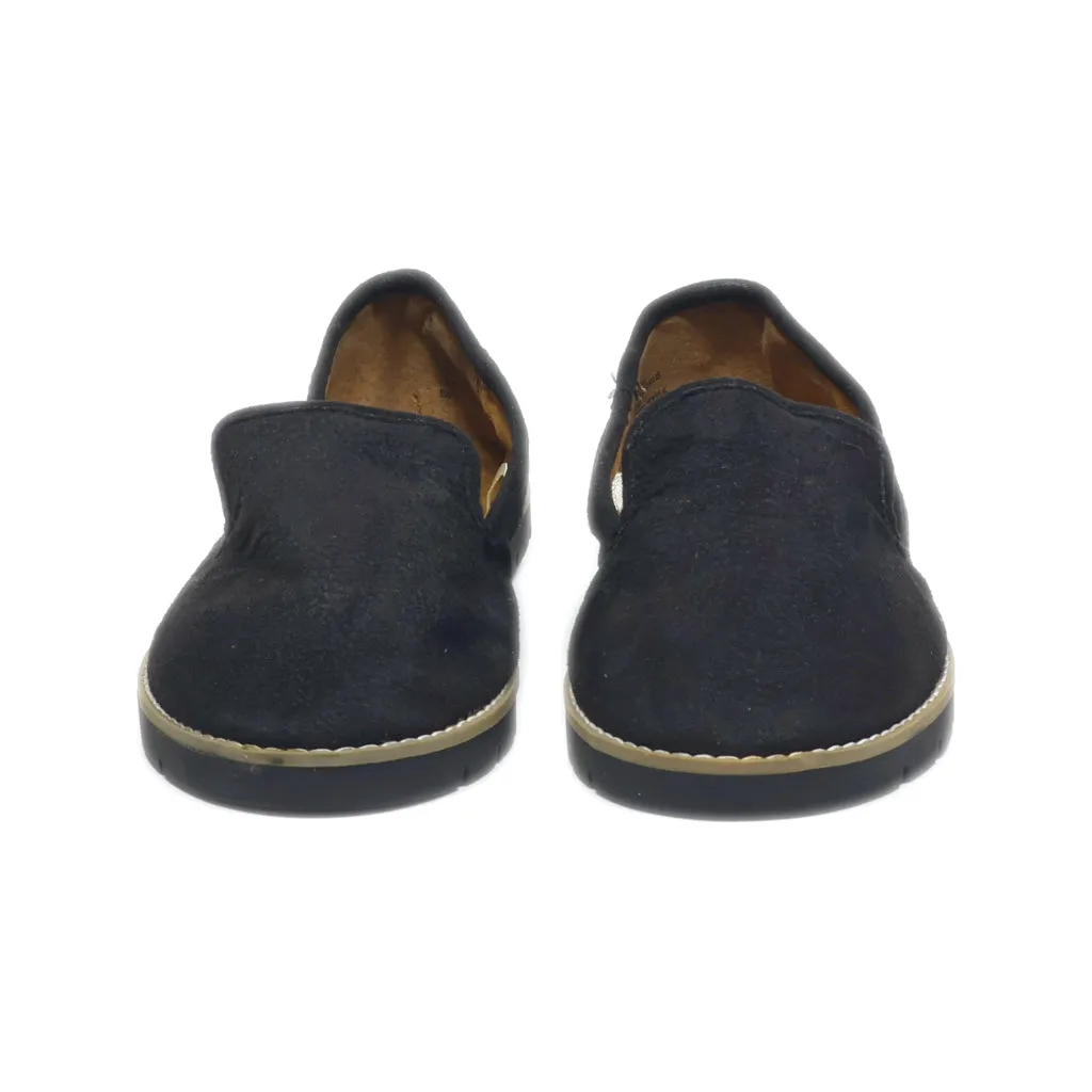Cliffs By White Mountain Slip Ons Leather Black Colour For Women
