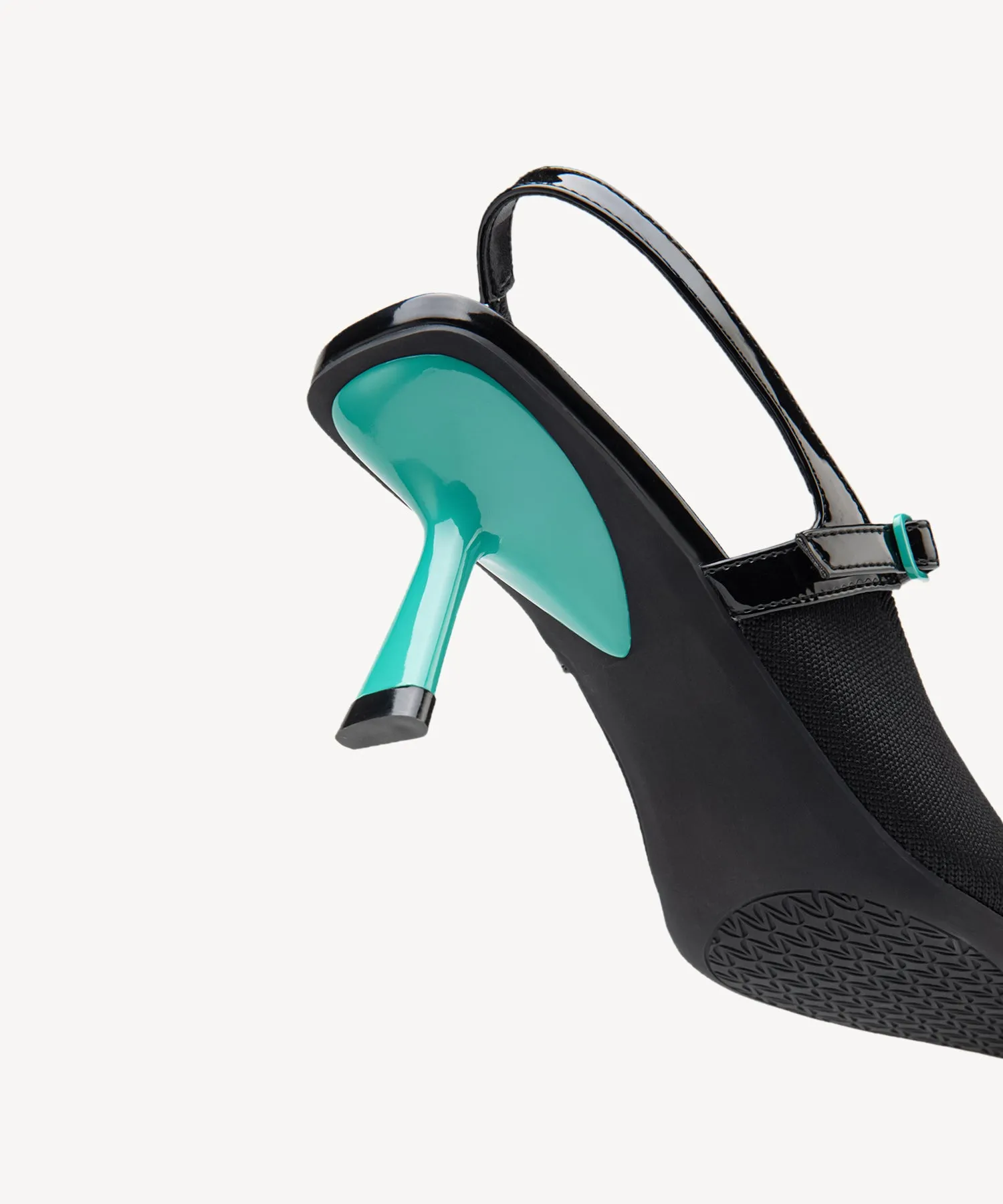 Elegant Chic Stiletto Heeled Slingback - Low Heeled