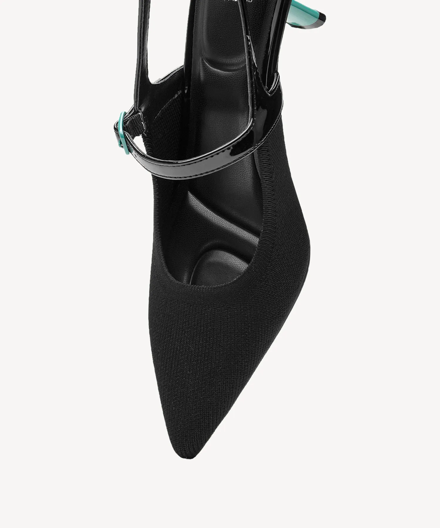 Elegant Chic Stiletto Heeled Slingback - Low Heeled