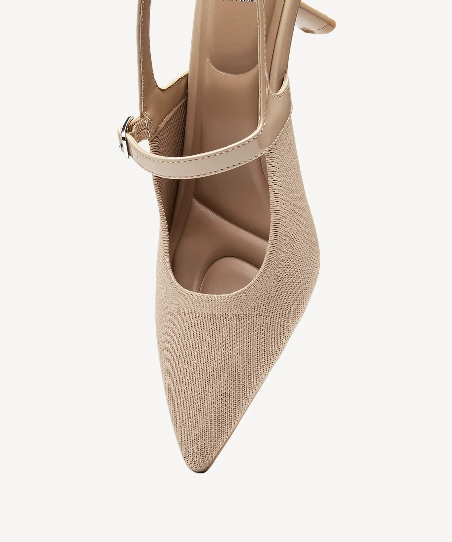 Elegant Chic Stiletto Heeled Slingback - Low Heeled