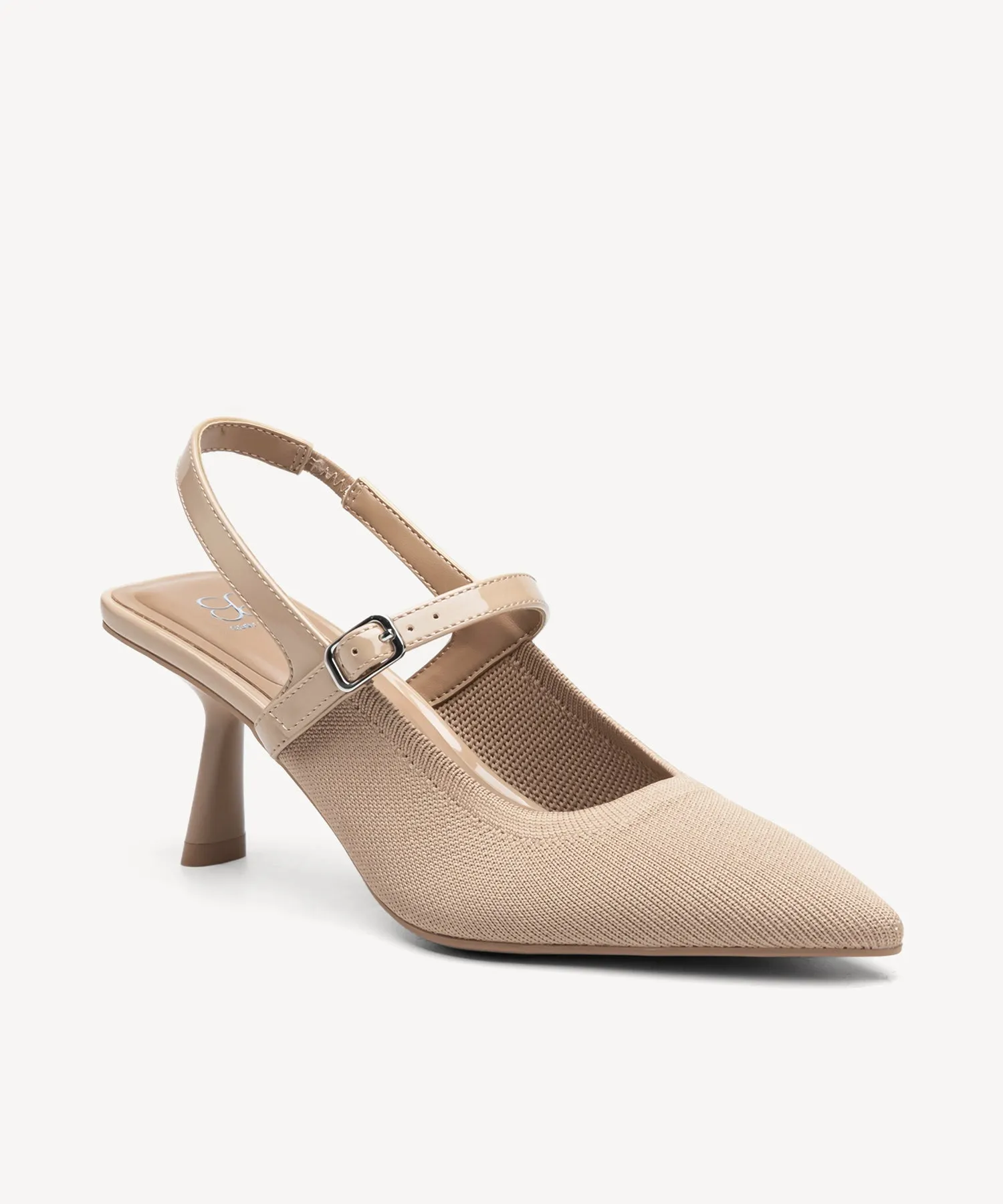 Elegant Chic Stiletto Heeled Slingback - Low Heeled