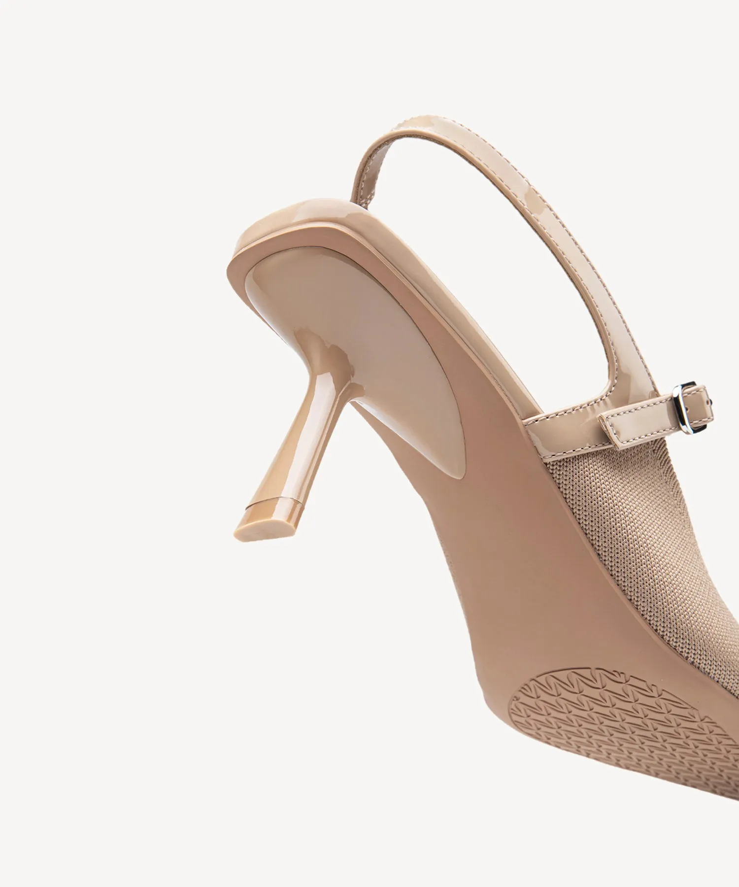 Elegant Chic Stiletto Heeled Slingback - Low Heeled