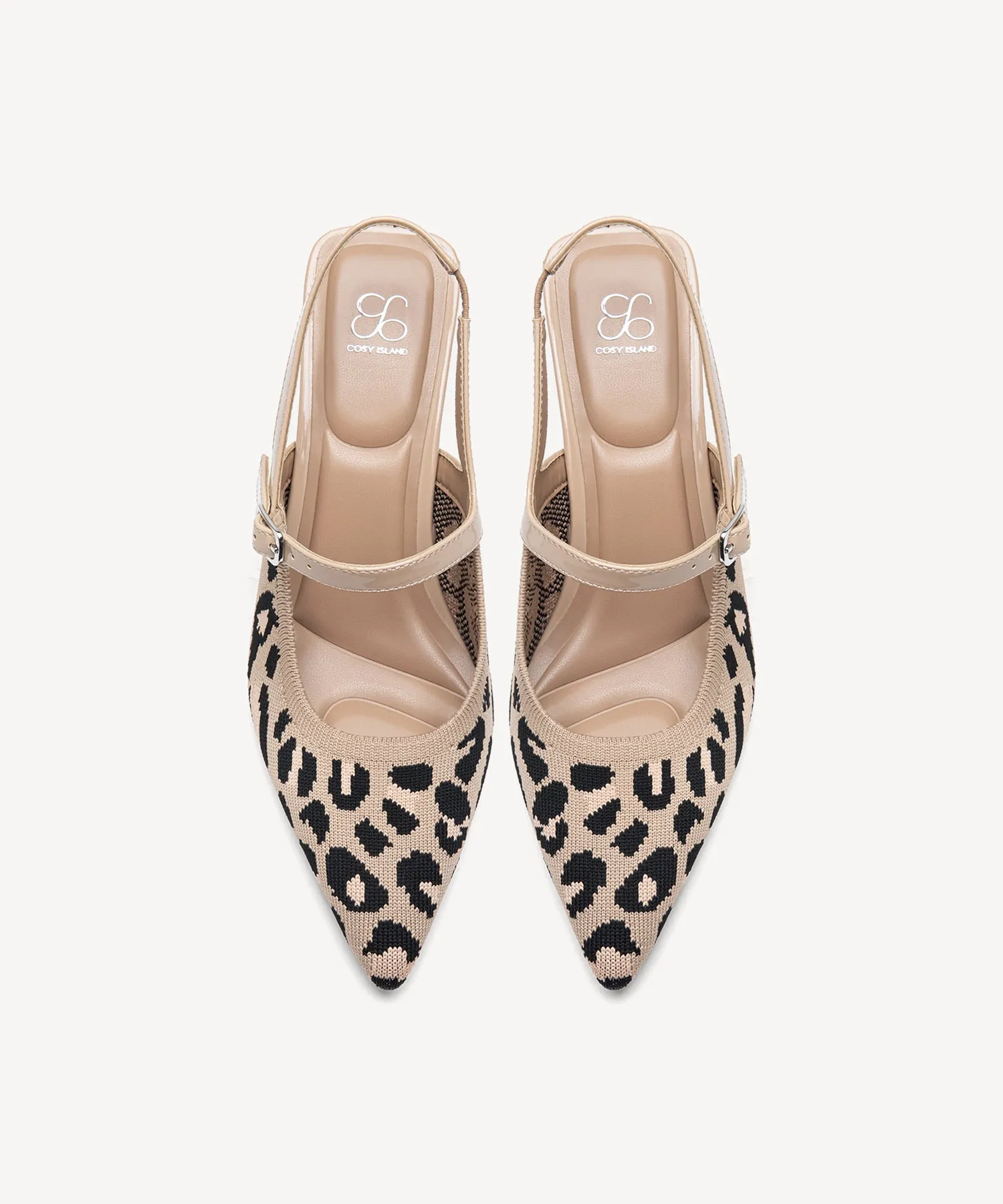 Elegant Chic Stiletto Heeled Slingback - Low Heeled