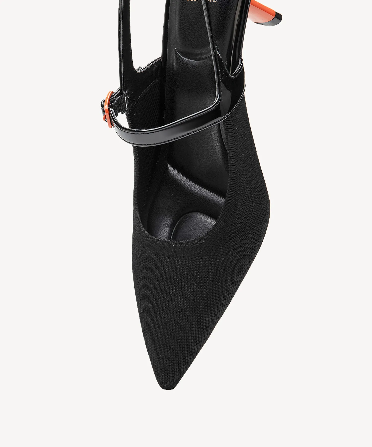 Elegant Chic Stiletto Heeled Slingback - Low Heeled