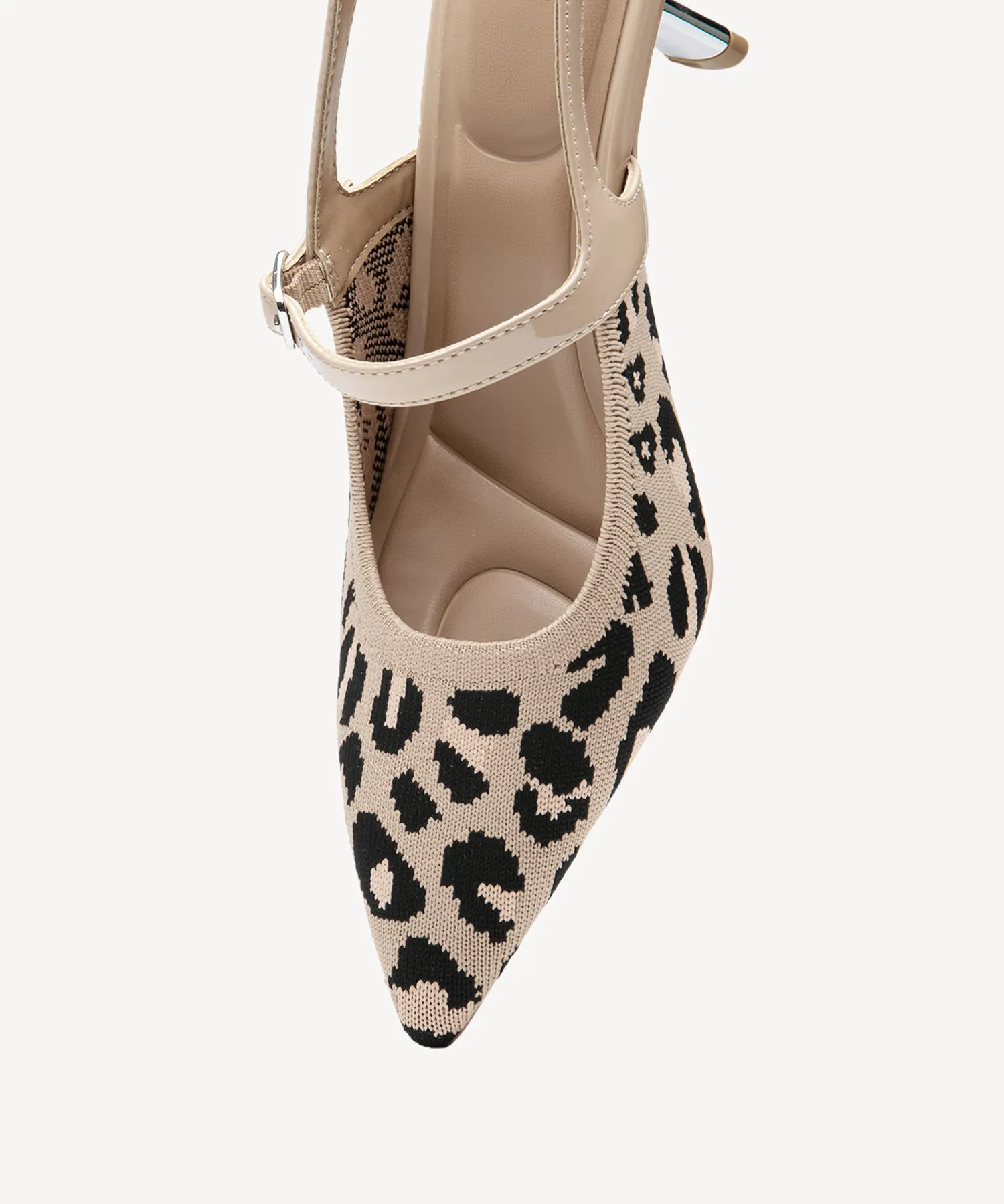 Elegant Chic Stiletto Heeled Slingback - Low Heeled