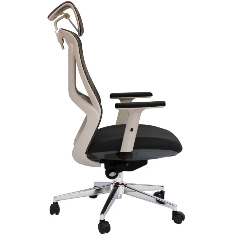High-Back Adjustable Height And Tilt Mesh Office Chair With Headrest A905 Grey