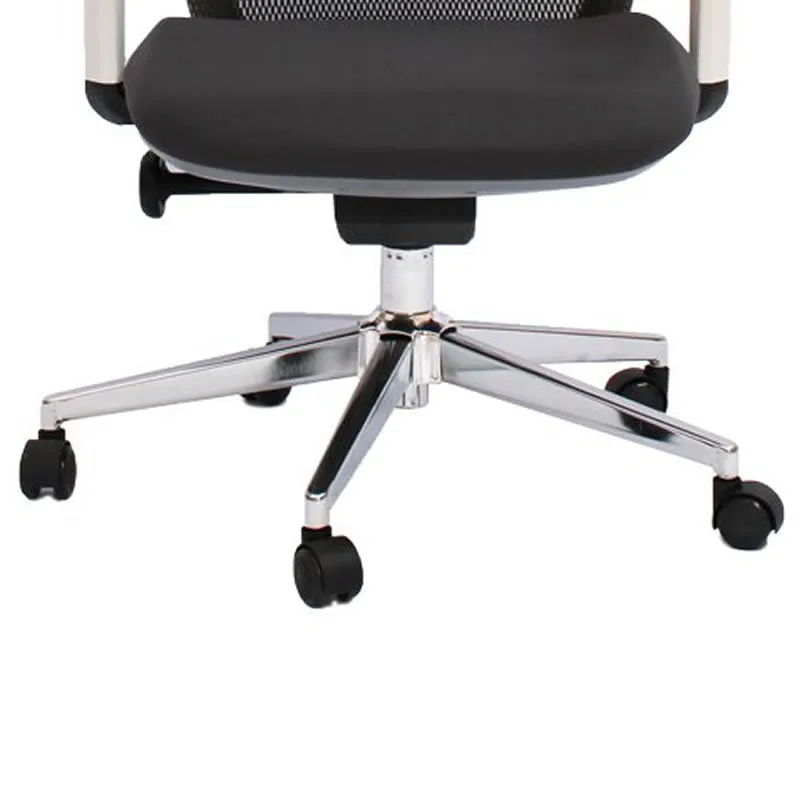 High-Back Adjustable Height And Tilt Mesh Office Chair With Headrest A905 Grey