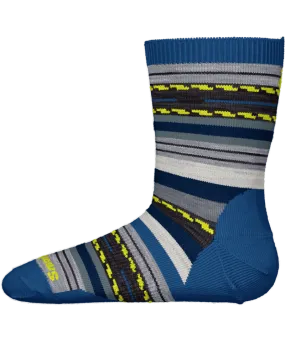 Kids' Hike Full Cushion Margarita Crew Sock - Laguna Blue