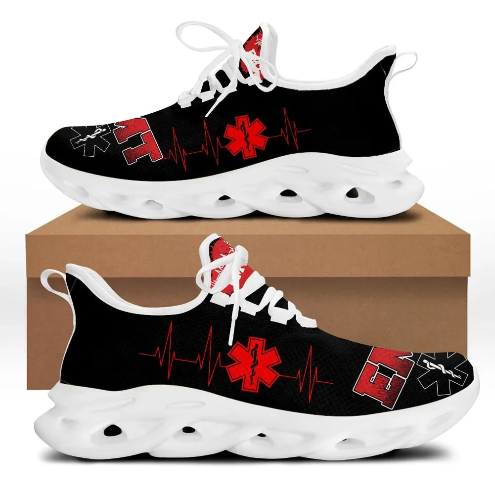 Paramedic EMT EMS Pattern Mesh Sneakers for Women Breathable Footwear Zapatillas