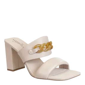 PROPRIETY in CHAMOIS Heeled Sandals