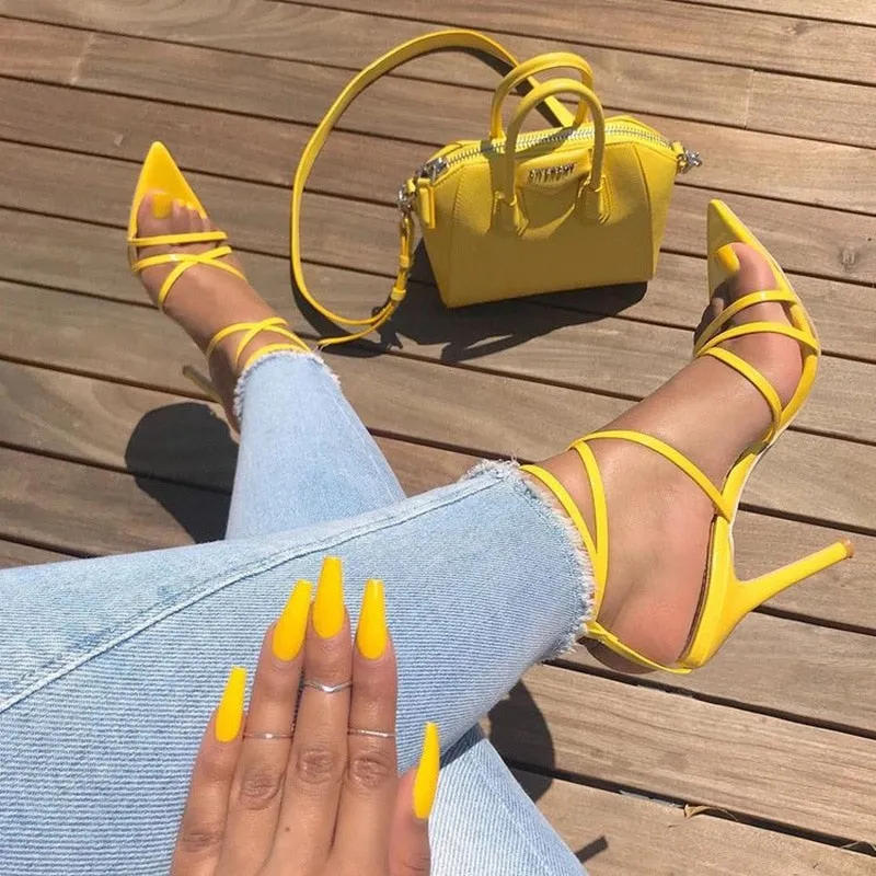 Sexy Stiletto Strap Pumps
