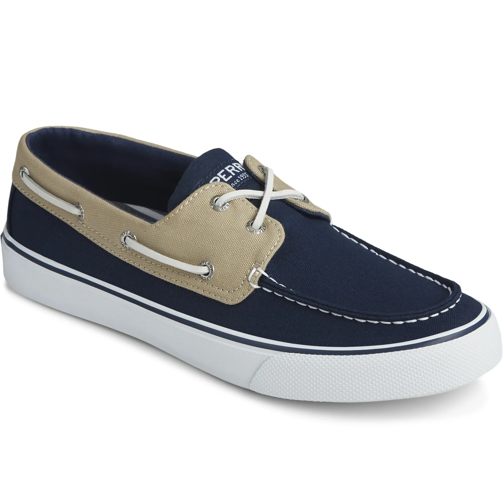 Sperry Men's Bahama II Saturated Sneaker - Navy/Khaki (STS22516)