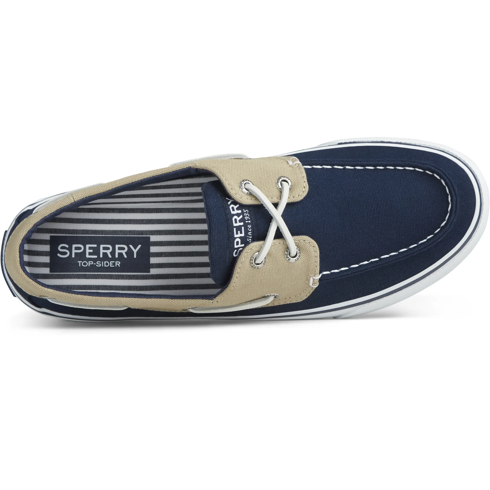 Sperry Men's Bahama II Saturated Sneaker - Navy/Khaki (STS22516)