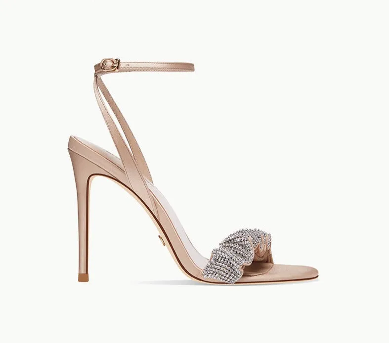 Summer new word with rhinestone stiletto high-heeled sandals- Lari