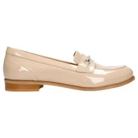 Wojas Beige Leather Loafers | 46074-34